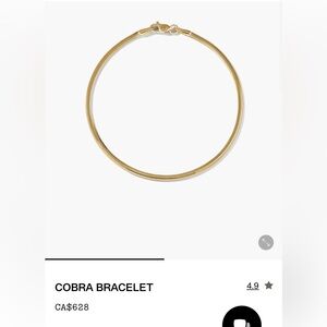 Mejuri 14k Cobra bracelet